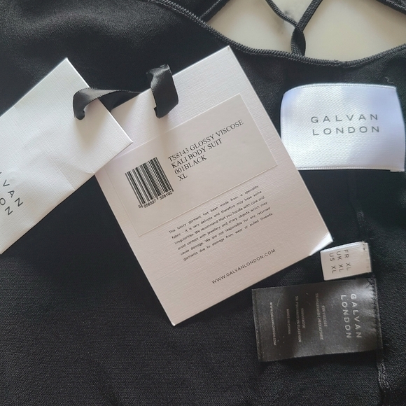 GALVAN LONDON Kali Bodysuit, Size Extra Large, Black, NWT - Picture 13 of 16